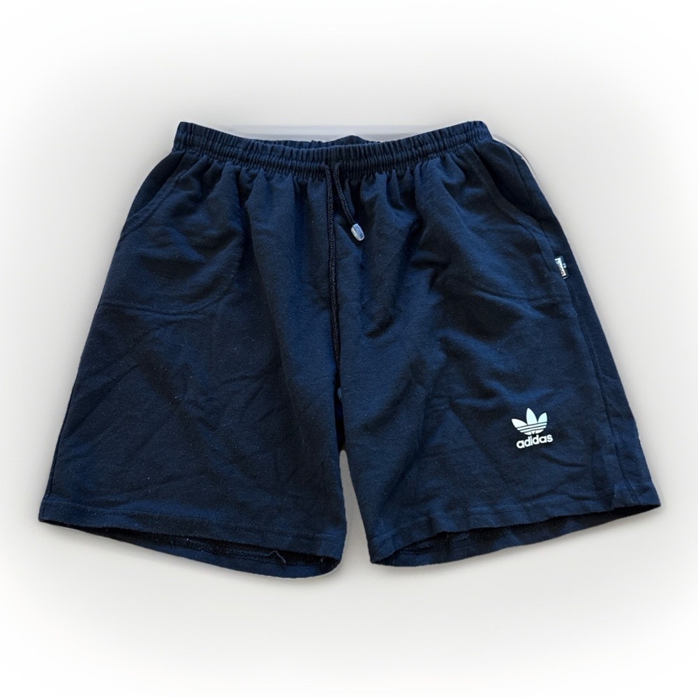 Vintage Adidas Shorts Mens M Black Cotton TEDO 2 Soccer Gym Athleisure